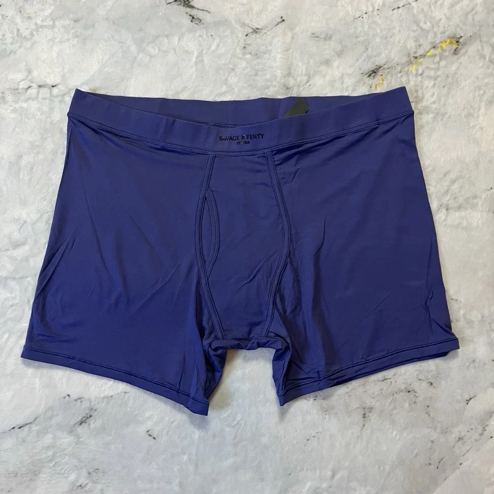 Savage X‎ Fenty Base Boxer Briefs Mens Size XXL Cosmic Blue Soft Comfort